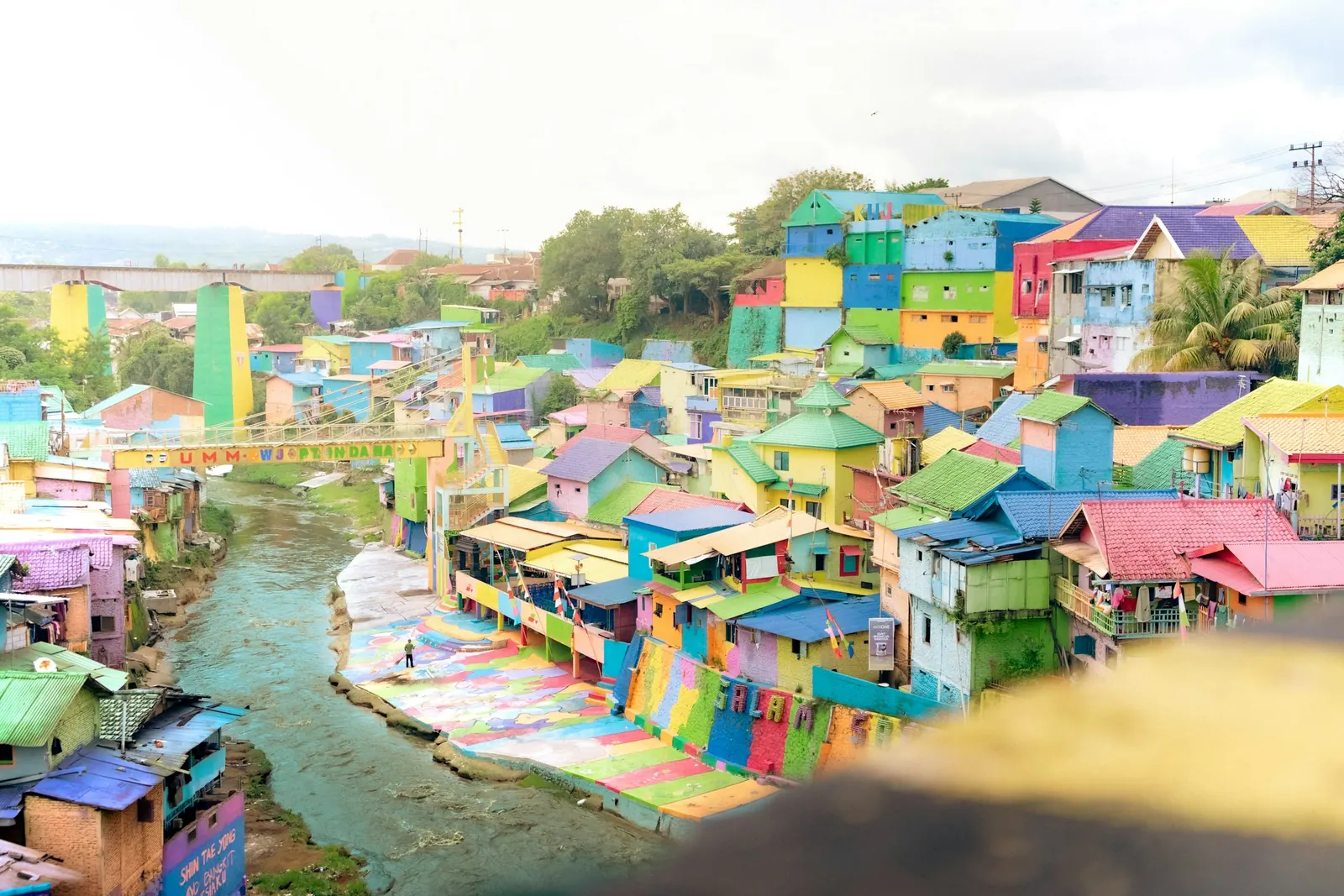 Kampung Warna-Warni Jodipan, the rainbow-painted riverside village in Malang