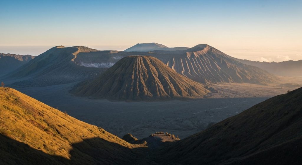 mount bromo tour faq — Photorealistic editorial travel photograph relevant to: The dedicated Mount Bromo sunrise & jeep