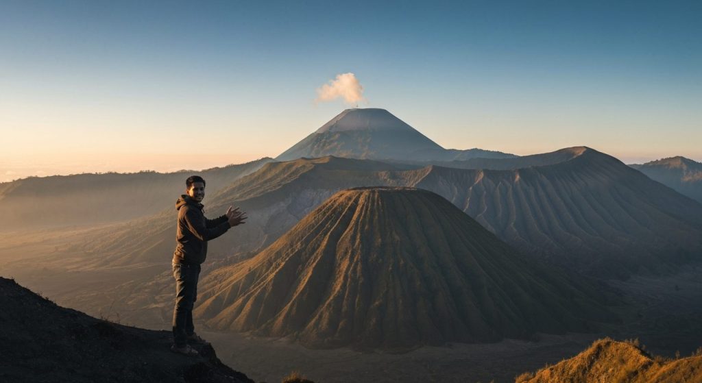 mount bromo tour from bali — Photorealistic editorial travel photograph relevant to: The dedicated Mount Bromo sunrise &