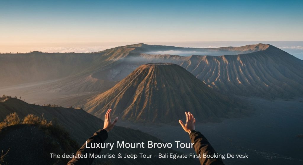luxury mount bromo tour — Photorealistic editorial travel photograph relevant to: The dedicated Mount Bromo sunrise & je