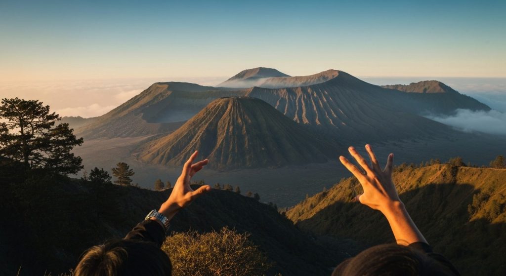 private mount bromo tour — Photorealistic editorial travel photograph relevant to: The dedicated Mount Bromo sunrise & j