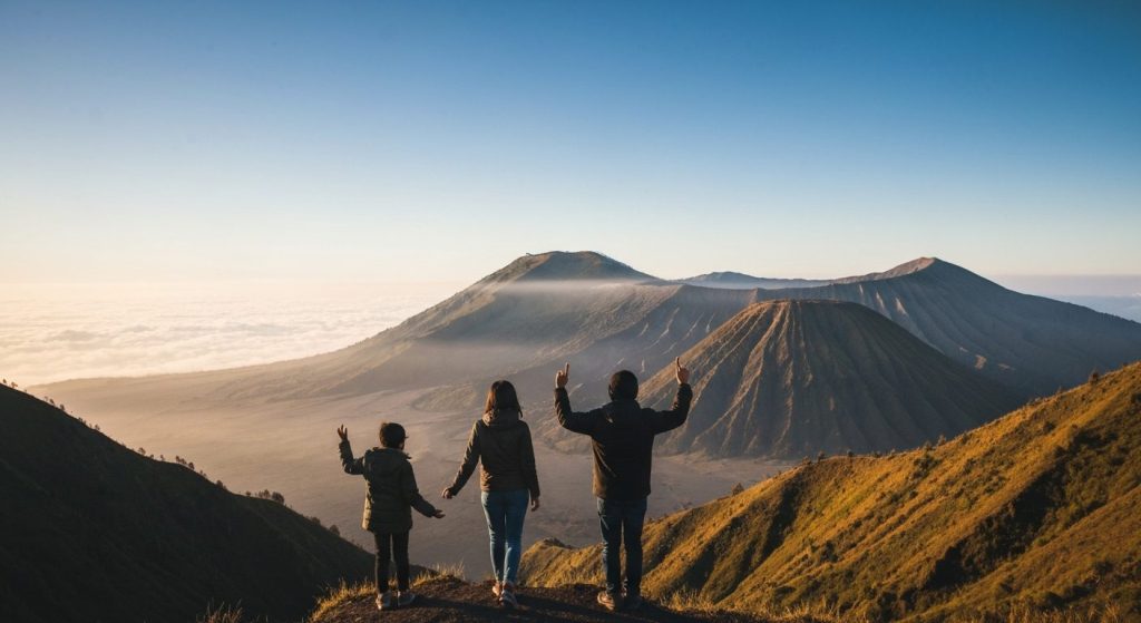 mount bromo sunrise tour itinerary — Photorealistic editorial travel photograph relevant to: The dedicated Mount Bromo s