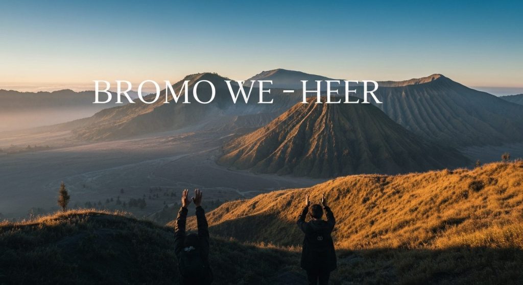 bromo weather month by month — Photorealistic editorial travel photograph relevant to: The dedicated Mount Bromo sunrise